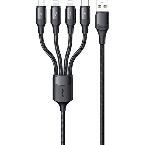 Kup Kábel fonott USAMS U73 4w1 1.2m 3A Gyors Töltés (2xlightning/microUSB/USB-C) SJ516USB01 - USA329 - {ean13} - Sklep Home Screen