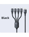 Buy USAMS Nylon Cable U73 4in1 1.2m 3A Fast Charge (2xLightning/microUSB/USB-C) SJ516USB01 (US-SJ516) - USA329 - {ean13} - Home Screen Store Europe