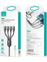 Buy USAMS Nylon Cable U73 4in1 1.2m 3A Fast Charge (2xLightning/microUSB/USB-C) SJ516USB01 (US-SJ516) - USA329 - {ean13} - Home Screen Store Europe
