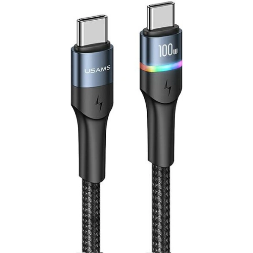 Buy USAMS Nylon Cable U76 USB-C - USB-C 100W PD Fast Charging 1.2m black SJ537USB01(US-SJ537) - USA330BLK - {ean13} - Home Screen Store Europe