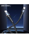 Buy USAMS Nylon Cable U76 USB-C - USB-C 100W PD Fast Charging 1.2m black SJ537USB01(US-SJ537) - USA330BLK - {ean13} - Home Screen Store Europe