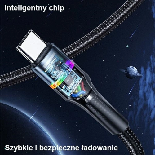 Kup Cablu împletit USAMS U76 USB-C la USB-C 100W PD Încărcare rapidă 1.2m negru/black SJ537USB01 - USA330BLK - {ean13} - Sklep Home Screen