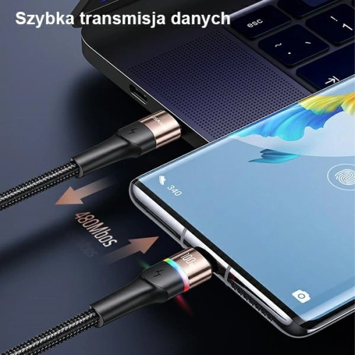 Buy USAMS Nylon Cable U76 USB-C - USB-C 100W PD Fast Charging 1.2m black SJ537USB01(US-SJ537) - USA330BLK - {ean13} - Home Screen Store Europe