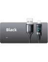 Kup Cablul împletit USAMS U78 lightning 1.2m LED 2.4A Încărcare Rapidă negru/black SJ543USB01 - USA331BLK - {ean13} - Sklep Home Screen