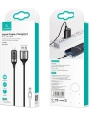Kup Kabel împletit USAMS U78 lightning 1.2m LED 2.4A Încărcare rapidă argintiu negru SJ543USB02 - USA332SLVBLK - {ean13} - Sklep Home Screen