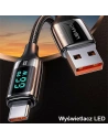Kup Kábel fonott USAMS U78 USB-C 1.2m LED 6A Gyors Töltés fekete/black SJ544USB01 - USA334BLK - {ean13} - Sklep Home Screen