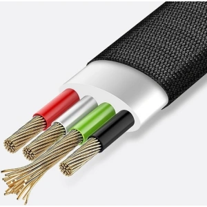 Kabel pleciony USAMS U-Light USB-C czerwony/red 1,2m TCZSUSB04