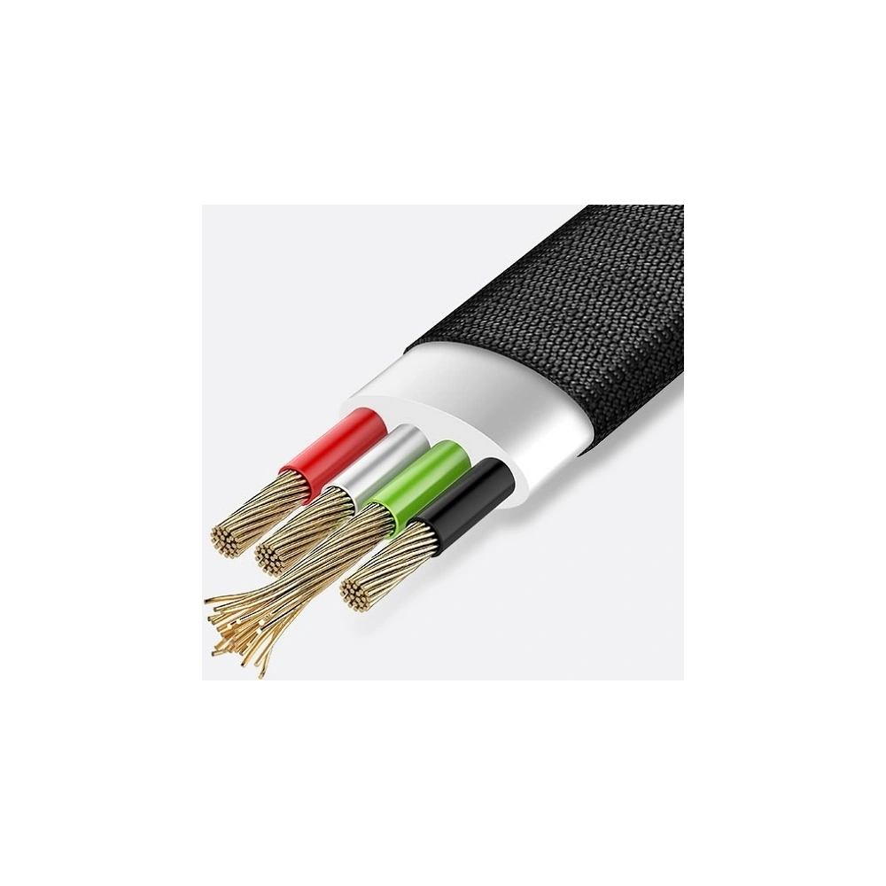 Kabel pleciony USAMS U-Light USB-C czerwony/red 1,2m TCZSUSB04