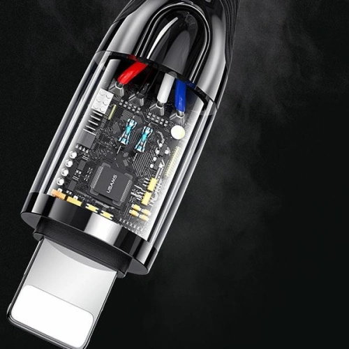 Kup USAMS USB-C auf Lightning Smart Power-off Kabel 20W PD 1.2m schwarz/black SJ518USB01 - USA343BLK - {ean13} - Sklep Home Screen