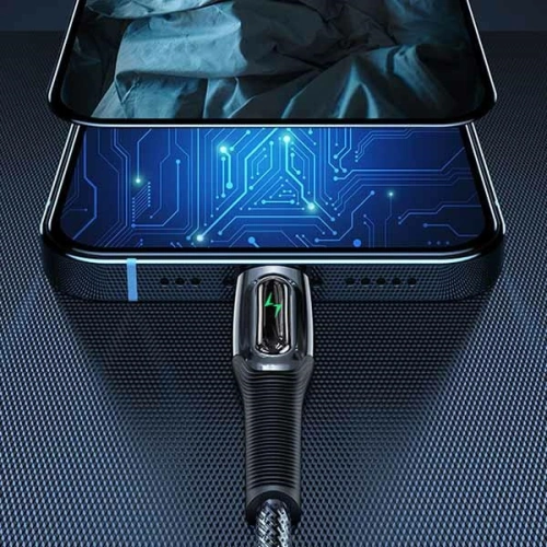 Kup Kabel pleciony USAMS USB-C auf Lightning Smart Power-off 20W PD Cable1.2m dunkelgrün/dark green SJ518USB02 - USA344GRN - {ean13} - Sklep Home Screen