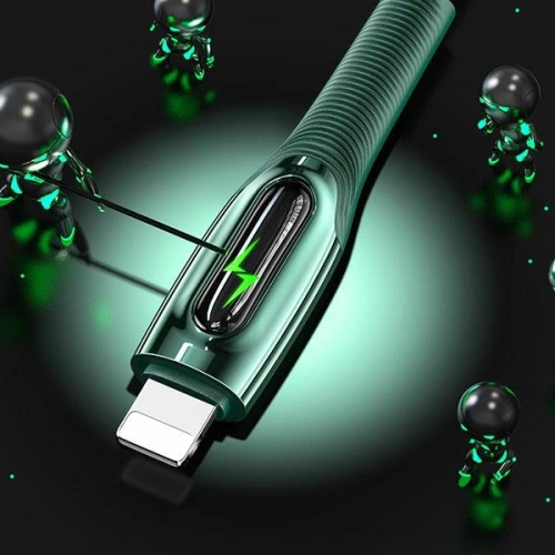 Kup Kabel pleciony USAMS USB-C auf Lightning Smart Power-off 20W PD Cable1.2m dunkelgrün/dark green SJ518USB02 - USA344GRN - {ean13} - Sklep Home Screen