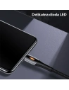 Kup Cablul împletit USAMS U-Tone lightning 1.2m Power-off 2A Încărcare rapidă negru/black SJ344USB01 - USA346BLK - {ean13} - Sklep Home Screen