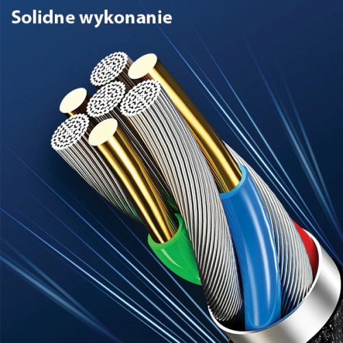 Kup Kabel pletený USAMS U-Tone lightning 1.2m Power-off 2A Rychlé nabíjení černý/black SJ344USB01 - USA346BLK - {ean13} - Sklep Home Screen