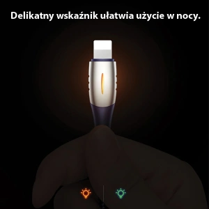 Kabel pletený USAMS U-Tone lightning 1.2m Power-off 2A Rychlé nabíjení černý/black SJ344USB01