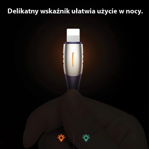Kup Cablul împletit USAMS U-Tone lightning 1.2m Power-off 2A Încărcare rapidă negru/black SJ344USB01 - USA346BLK - {ean13} - Sklep Home Screen