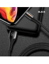 Kup Cablul împletit USAMS U-Tone lightning 1.2m Power-off 2A Încărcare rapidă negru/black SJ344USB01 - USA346BLK - {ean13} - Sklep Home Screen