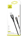 Kup Cablul împletit USAMS U-Tone lightning 1.2m Power-off 2A Încărcare rapidă negru/black SJ344USB01 - USA346BLK - {ean13} - Sklep Home Screen