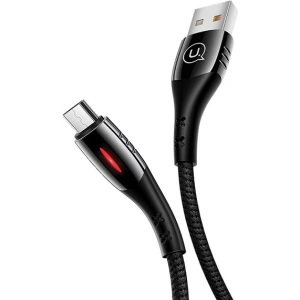 Kup Kabel pleciony USAMS U-Tone microUSB 1.2m Power-off 2A Schnellladung schwarz/black SJ346USB01 - USA347BLK - {ean13} - Sklep Home Screen