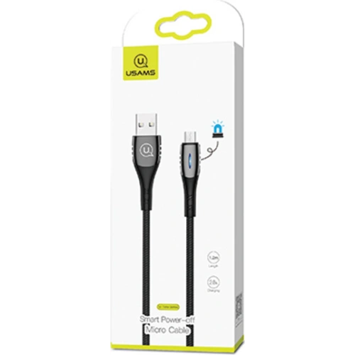 Kup Cablul împletit USAMS U-Tone microUSB 1.2m Oprire automată 2A Încărcare rapidă negru/black SJ346USB01 - USA347BLK - {ean13} - Sklep Home Screen