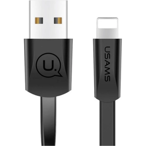 Kup Kábel lapos USAMS U2 Lightning 1,2m fekete/black SJ199IP01 Apple iPhone 5/6/7/8/X - USA352BLK - {ean13} - Sklep Home Screen