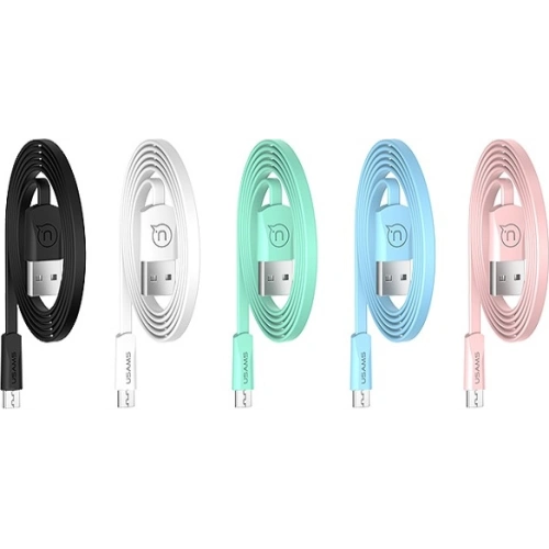 Kup Kabel płaski USAMS U2 microUSB 1,2m biały/white SJ201MIC02 - USA356WHT - {ean13} - Sklep Home Screen