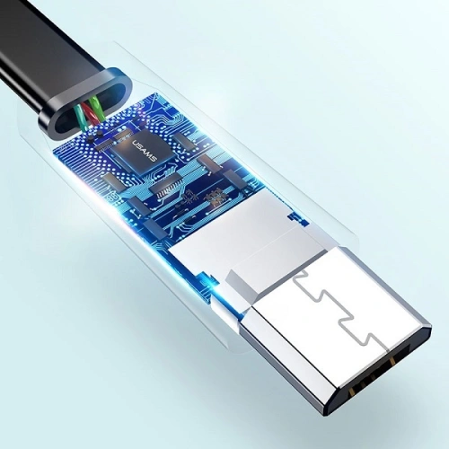 Kup Plochý kabel USAMS U2 microUSB 1,2m černý/black SJ201MIC01 - USA357BLK - {ean13} - Sklep Home Screen