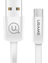 Plochý kabel USAMS U2 USB-C 1,2 m bílý/white SJ200TC02