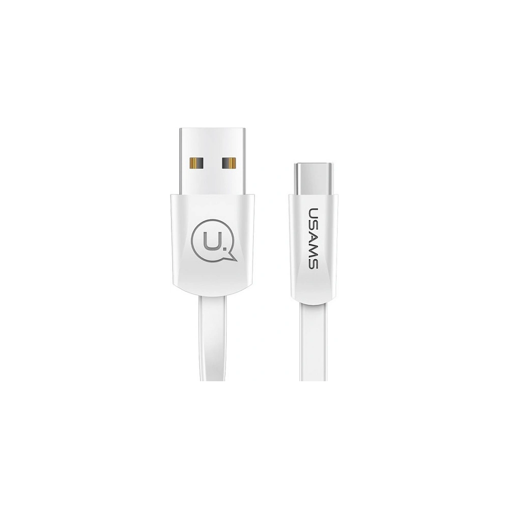 Kabel płaski USAMS U2 USB-C 1,2m biały/white SJ200TC02