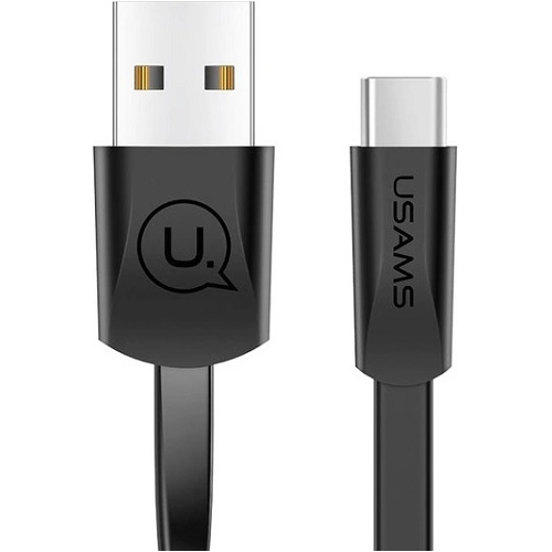Kup Kabel plochý USAMS U2 USB-C 1,2m černý/black SJ200TC01 - USA360BLK - {ean13} - Sklep Home Screen