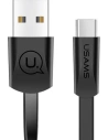 Flaches Kabel USAMS U2 USB-C 1,2m schwarz SJ200TC01
