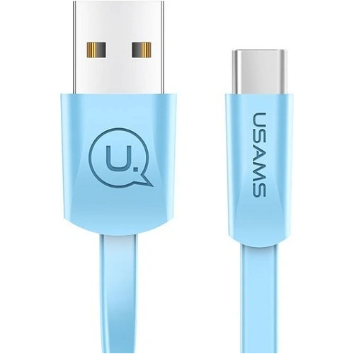 Kup USAMS U2 lapos kábel USB-C 1,2m kék SJ200TC04 - USA361BLU - {ean13} - Sklep Home Screen