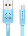 Cablu plat USAMS U2 USB-C 1,2m albastru/SJ200TC04