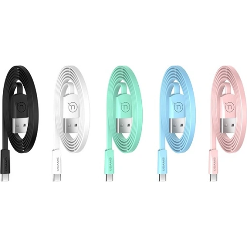 Kup USAMS U2 lapos kábel USB-C 1,2m kék SJ200TC04 - USA361BLU - {ean13} - Sklep Home Screen