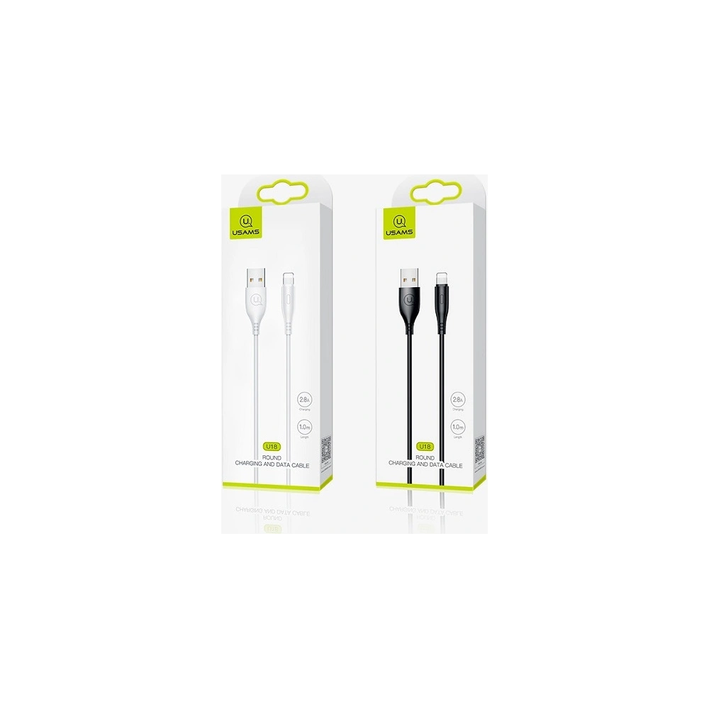 Kabel USAMS U18 lightning 2A Fast Charge 1m biały/white SJ266USB02