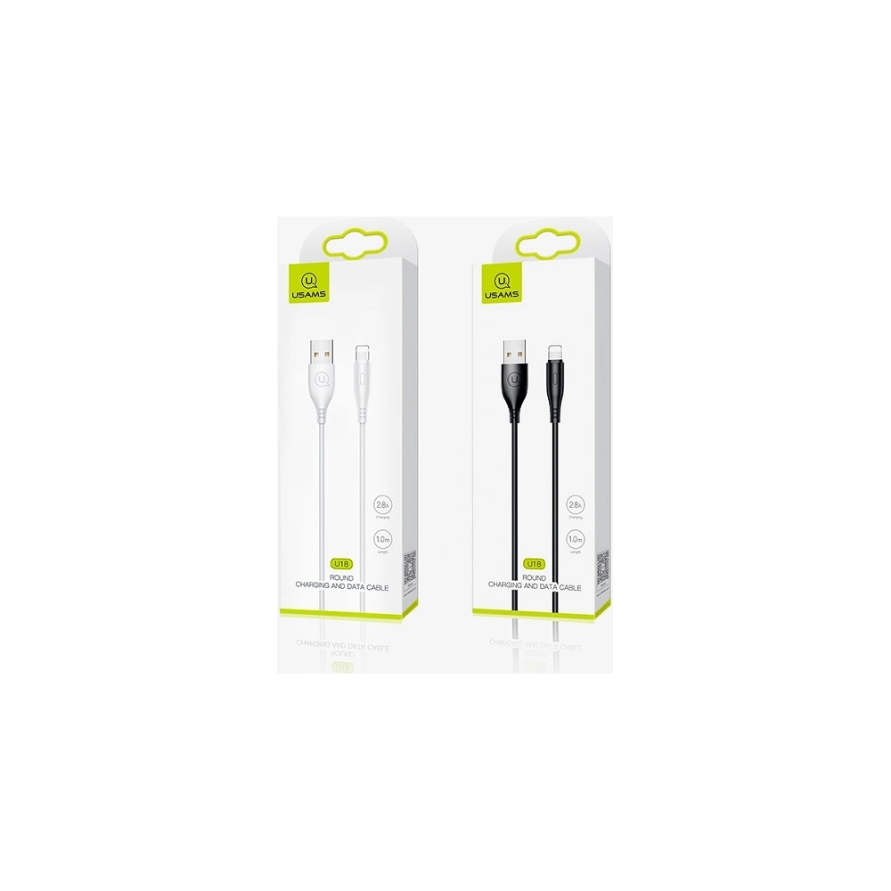 Kabel USAMS U18 lightning 2A Fast Charge 1m czarny/black SJ266USB01
