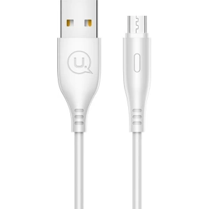 Cablu USAMS U18 microUSB 2A Încărcare rapidă 1m alb/SJ268USB02