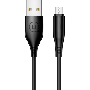 Cablu USAMS U18 microUSB 2A Încărcare Rapidă 1m negru/black SJ268USB01