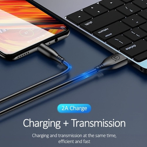 Kup Kabel USAMS U18 microUSB 2A Fast Charge 1m černý/black SJ268USB01 - USA371BLK - {ean13} - Sklep Home Screen
