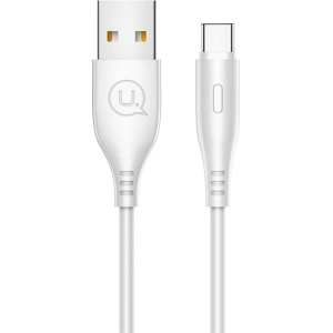 Cablul USAMS U18 USB-C 2A Fast Charge 1m alb/white SJ267USB02
