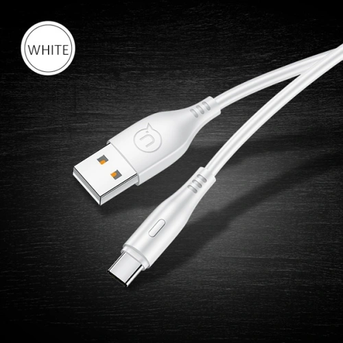 Kup Cablul USAMS U18 USB-C 2A Fast Charge 1m alb/white SJ267USB02 - USA372WHT - {ean13} - Sklep Home Screen