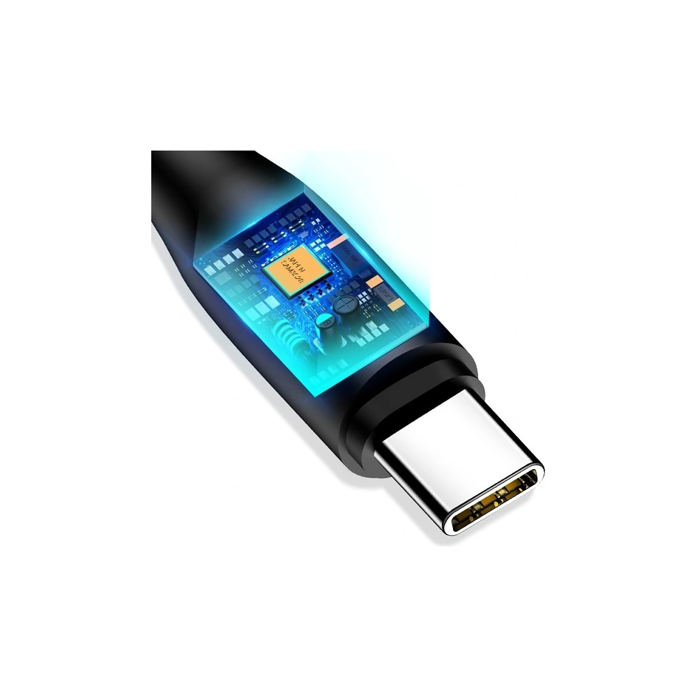 Kabel USAMS U18 USB-C 2A Fast Charge 1m czarny/black SJ267USB01