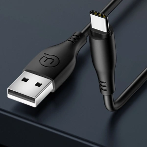 USAMS U18 USB-C 2A Fast Charge Kabel 1m schwarz/schwarz SJ267USB01