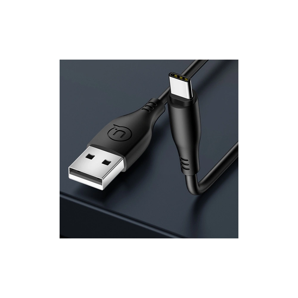 Kabel USAMS U18 USB-C 2A Fast Charge 1m czarny/black SJ267USB01