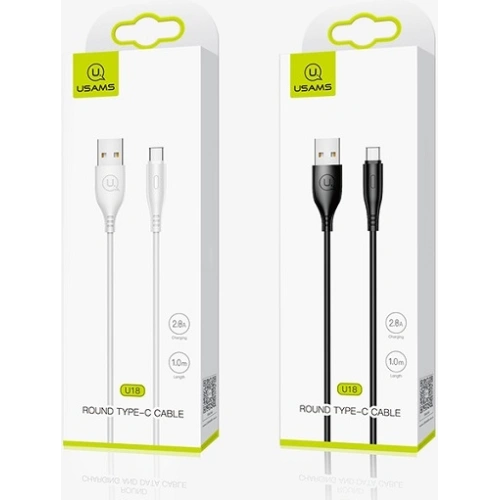 Kup Cablul USAMS U18 USB-C 2A Încărcare Rapidă 1m negru/black SJ267USB01 - USA373BLK - {ean13} - Sklep Home Screen