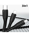 Kup Cablul USAMS U35 3w1 1m 2A Încărcare rapidă negru/black (lightning/microUSB/USB-C) SJ367USB01 - USA377BLK - {ean13} - Sklep Home Screen