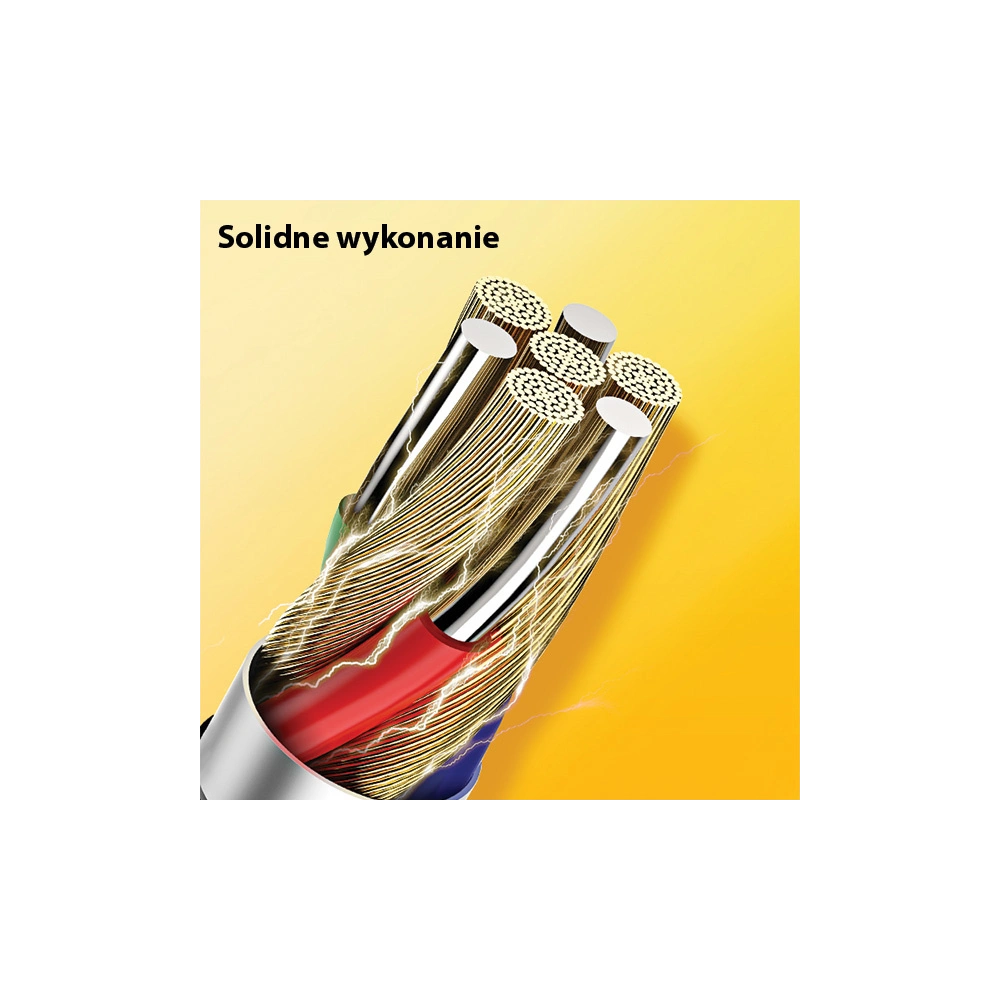 Kabel USAMS U35 3w1 1m 2A Fast Charge czarny/black (lightning/microUSB/USB-C) SJ367USB01