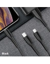 Kup Cablul USAMS U35 3w1 1m 2A Încărcare rapidă negru/black (lightning/microUSB/USB-C) SJ367USB01 - USA377BLK - {ean13} - Sklep Home Screen
