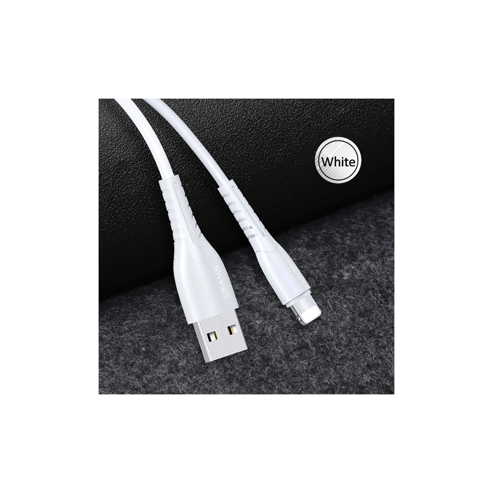 Kabel USAMS U35 lightning 2A Fast Charge 1m biały/white SJ364USB02