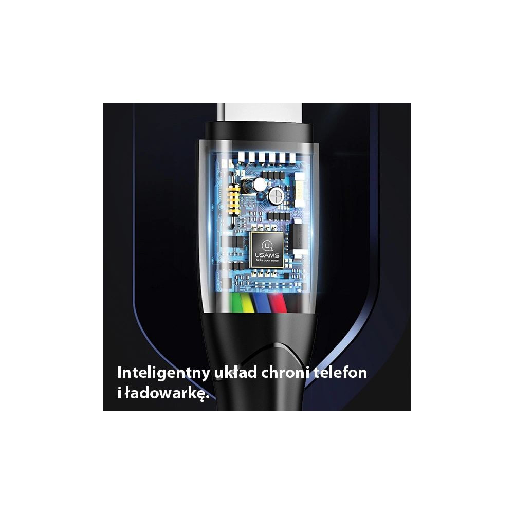 Kabel USAMS U35 lightning 2A Fast Charge 1m biały/white SJ364USB02