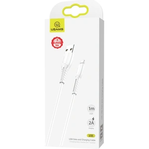 USAMS U35 lightning 2A Gyors Töltő kábel 1m fehér SJ364USB02